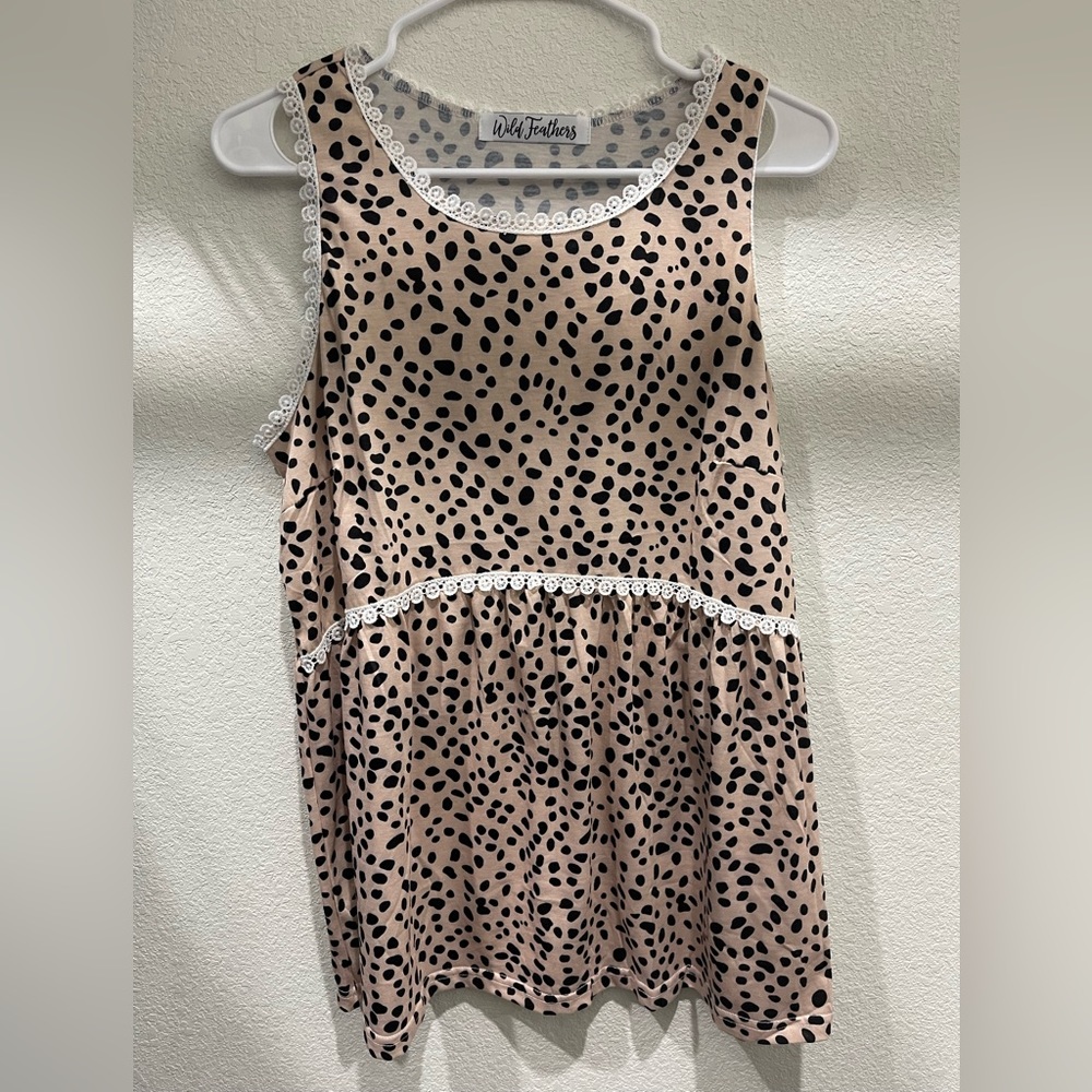 Dalmatian print tank top from Wild Flowers